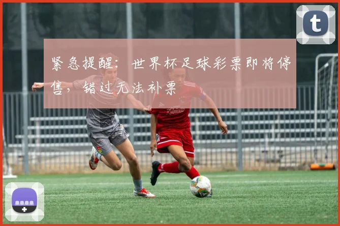 紧急提醒：世界杯足球彩票即将停售，错过无法补票